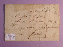 DO 8  FRANCE LETTRE  1809 LILLE A  PARIS   ++ AFF. INTERESSANT++ - 1801-1848: Vorläufer XIX