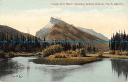 R051519 Down Bow River Showing Mount Rundle. Banff. Alberta. Valentine - World
