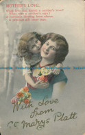 R050889 Greeting Postcard. Mothers Love. Woman With Daughter. 1914 - World