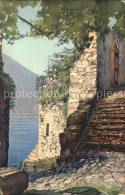 11636520 Gandria Lago Di Lugano Altes Gemaeuer Treppenaufgang Gandria - Andere & Zonder Classificatie