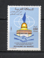 MAROC N°  897   NEUF SANS CHARNIERE  COTE  0.80€      SOLIDARITE PALESTINE - Morocco (1956-...)