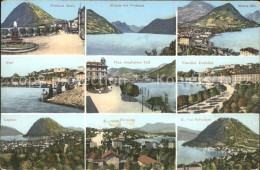 11636486 Lugano TI Fontana Sfondo Di Porlezza Monte Bre Quai Giadiol Pubblici Pa - Altri & Non Classificati