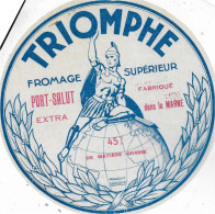 ETIQUETTE  DE  FROMAGE NEUVE   PORT SALUT TRIOMPHE  MARNE  B 101 - Formaggio