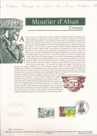 Document Officiel La Poste Oblitération 1er Jour  Moutier D'Ahun - Creuse - Documentos Del Correo