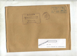 Lettre Machine Paris + Cachet Ne Pas Taxer - Mechanical Postmarks (Other)