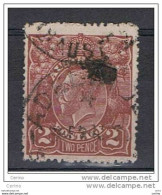 AUSTRALIA:  1923/24  GEORGE  V° -  2 P. USED  STAMP  -  WATERMARK  A  III° TYPE  -  YV/TELL. 38 - Gebraucht