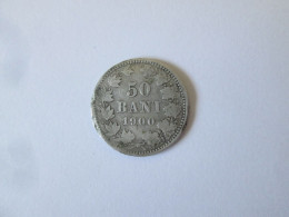 Roumanie 50 Bani 1900 Argent/Romania 50 Bani 1900 Silver Coin - Romania