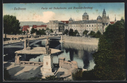 AK Heilbronn, Partie Mit Neckarbrücke Und Bismarck-Denkmal  - Heilbronn