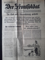 TRACT ANTI ALLEMAND 1939 1940 DROLE DE GUERRE REICH PROPAGANDE  JOURNAL  FRONTSOLDAT N°2 - 1939-45