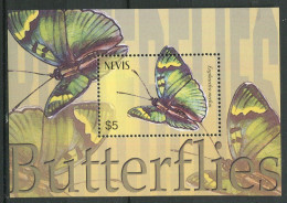 Nevis ** Bloc 235 - Papillons - St.Kitts And Nevis ( 1983-...)