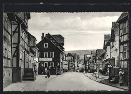 AK Oberkaufungen, Leipziger Strasse Mit Passanten  - Andere & Zonder Classificatie