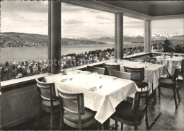 11635776 Rueschlikon Hotel Restaurant Belvoir Blick Ueber Zuerichsee Alpenpanora - Sonstige & Ohne Zuordnung