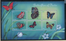 Nevis ** N° 1438 à 1443 En Feuillet - Papillons - St.Kitts Y Nevis ( 1983-...)