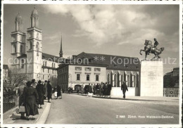 11635743 Zuerich Hans Waldmann Denkmal Reiterstandbild Muenster Zuerich - Otros & Sin Clasificación