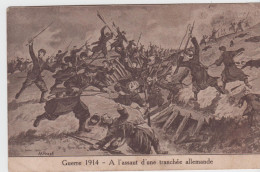 Guerre 1914 - A L'assaut D'une Tranchée Allemande -  Illustrateur  -  H.Prost - Guerre 1914-18