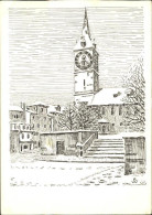 11635659 Zuerich Kirche St. Peter Kuenstlerkarte Zuerich - Sonstige & Ohne Zuordnung