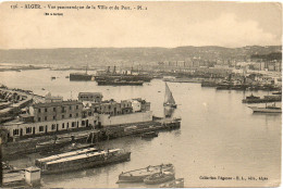 ALGERIE - ALGER - 136 - Vue Panoramique De La Ville Et Du Port  PL1 En 4 Cartes- Collect. Régence E. L. édit. (Leroux) - - Algeri
