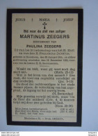 Doodsprentje Martinus Zeegers Boorsheim 1844 1923 Echtg Paulina Zeegers - Images Religieuses