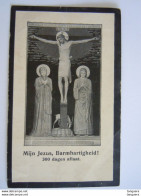 Doodsprentje Anna Elisabeth Lenaerts Amby 1882 Beek 1929 Echtg Hubert Jacob Knops Christus Art-deco - Santini