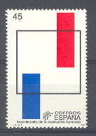 Spain 1989 - Bicent Revol. Francesa Ed 2988 (**) - Revolución Francesa