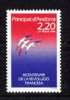 Andorra -Franc 1989 - Revolucion Fra. Y=376 E=397 (**) - French Revolution