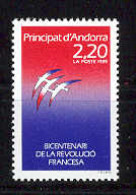 Andorra -Franc 1989 - Revolucion Fra. Y=376 E=397 (**) - Revolución Francesa