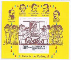 Chess Guinea Bissau 1983  Historia Del Ajedrez - Scacchi