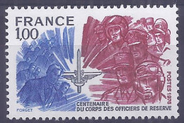 Francia 1976. Oficiales De Reserva YT = 1890 (**) - Nuovi