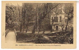 34      LAMALOU LES BAINS  SOURCE DU PETIT VICHY ET LA PASSERELLE 1938 - Lamalou Les Bains
