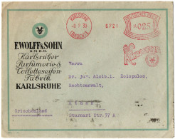 1,22 GERMANY, 1930, COVER TO GREECE - Cartas & Documentos