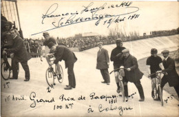 SCHEVENINGEN / FOTOKAART 1911 / WIELRENNERS WEDSTRIJD - Scheveningen