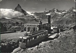 11635493 Zermatt VS Gornergratbahn Station Matterhorn Walliser Alpen Zermatt VS - Andere & Zonder Classificatie