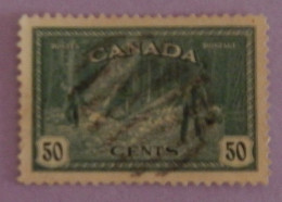 CANADA YT 223 OBLITERE "ABATTAGE D ARBRES EN COLOMBIE BRITANNIQUE" ANNÉE 1946 - Usati