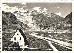 11635435 Gletsch Kirche Rhonegletscher Rhone Rhone - Andere & Zonder Classificatie