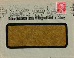 Coburg 1928, Die Kongressstadt Im Herzen Deutschlands (Coburg Gothaische Bank) - Cartas & Documentos