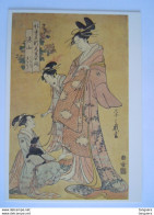 Japan Ukiyoe Woodblock Print Farbholzschnitt Hosoda Eishi The Courtesan Someyama Of The Matsuba-ya - Paintings