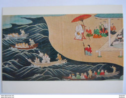 Japan Ukiyoe Woodblock Print Farbholzschnitt Hasegawa Toi Kyogashima Engi Port Of Hyogo - Peintures & Tableaux