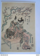 Japan Ukiyoe Woodblock Print Farbholzschnitt Torii Kiyohiro Liebespaar Flötenspiel Couple Jeux De Flute - Malerei & Gemälde