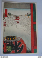 Japan Ukiyoe Woodblock Print Farbholzschnitt Hiroshige The Sensoji Temple In Asakusa - Peintures & Tableaux