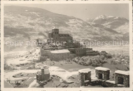 11635377 Sion VS Chateau Vue Panoramique En Hiver Sion - Autres & Non Classés