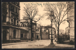 AK Erfurt, Teilansicht Mit Städt. Theater  - Theatre