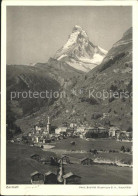 11635343 Zermatt VS Gesamtansicht Mit Matterhorn  - Autres & Non Classés