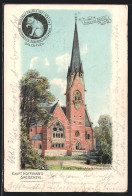 Lithographie Berlin, Kaiser Friedrich Gedächtnis-Kirche, Salzuflen, Hoffmann`s Stärke-Fabriken, Reklame  - Dierentuin