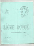 LIGNE ROUGE , JOURNAL MARXISTE - LENINISTE DE LA RATP - Politiek