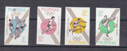 Jeux Oyimpiques - Tokyo 64 - Philippines - Yvert 605 / 8 ** - NON Dentelés - Basket Ball - Haies - Football - Valeur 5 € - Ete 1964: Tokyo