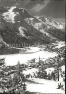 11635281 St Moritz GR Panorama Dorf Und Bad Moritzersee Alpenpanorama St. Moritz - Altri & Non Classificati