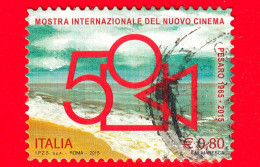 ITALIA - Usato - 2015 - 50 Anni Della Mostra Internazionale Del Nuovo Cinema Di Pesaro - 0.80 Logo - 2011-20: Usati