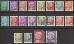 Saarland: 1957, Mi. Nr. 380-99, Bundespräsident Theodor Heuss (I)  **/MNH - Neufs