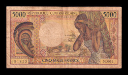 Rep. Centroafricana Central African Republic 5000 Francs 1984 Pick 12b Bc/Mbc F/Vf - República Centroafricana