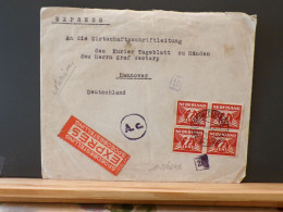 107/034B  EXPRES BRIEF 1942 NAAR DUITSLAND CENSUUR - Brieven En Documenten